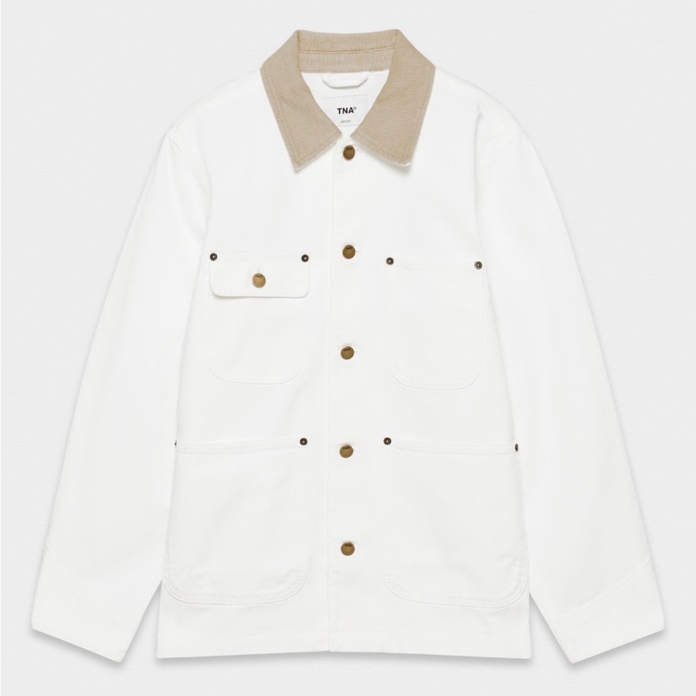 Aritizia TNA Barnett Light Jacket in White NWT Sz Small